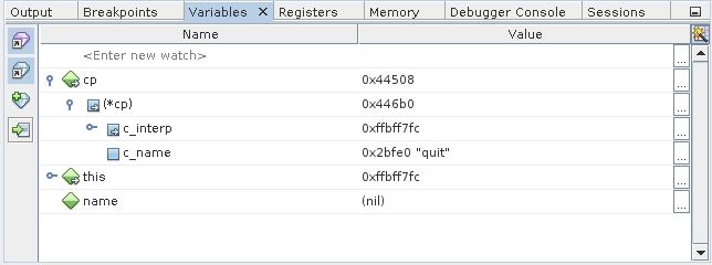 image:Variables window with nodes                                                   expanded