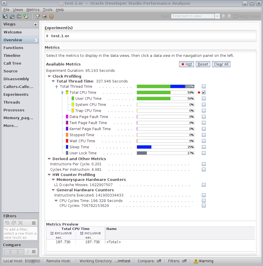 image:Overview page for mttest sample experiment