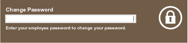Change Password Login Screen