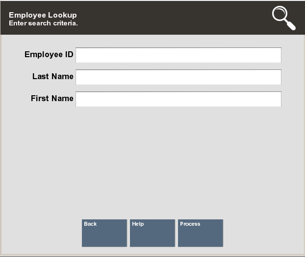 Employee Lookup Form