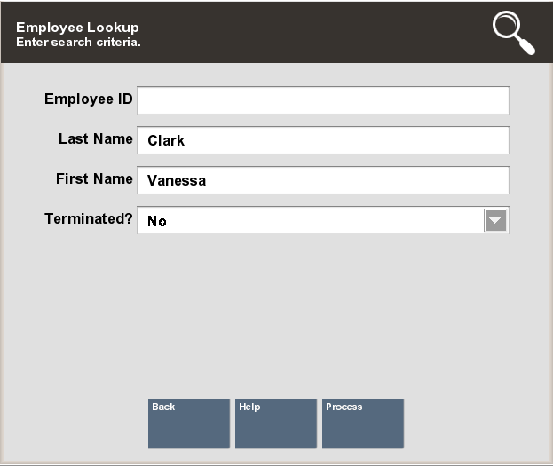 Employee Lookup Form adding new employee