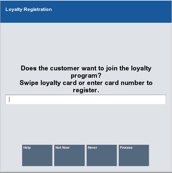 Loyalty Registration Prompt