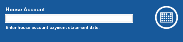 House Account Payment Statement Date Prompt