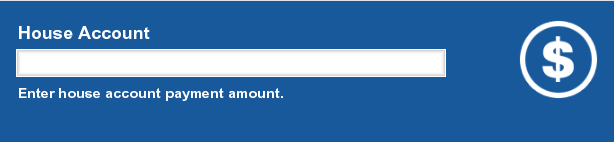 House Account Payment Amount Prompt