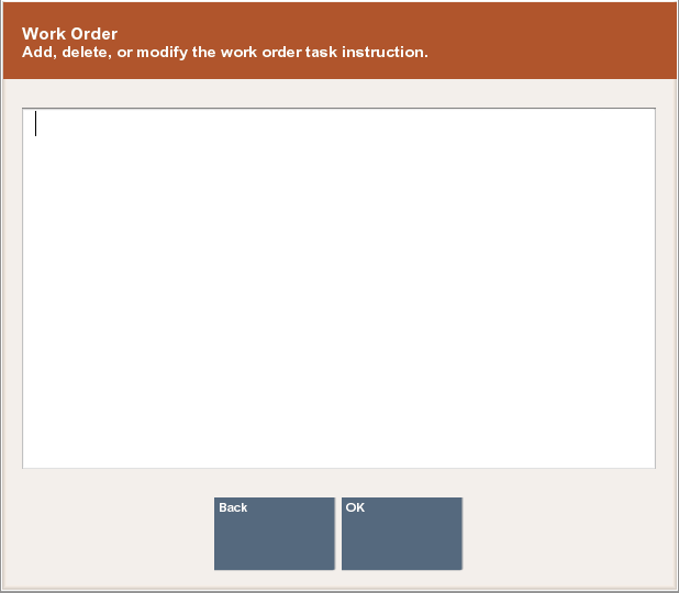 Work Order Task Instruction Prompt