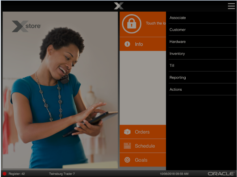 Xstore MobileTablet - Reporting Menu option