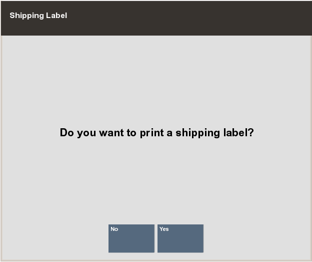 Print Shipping Label Prompt