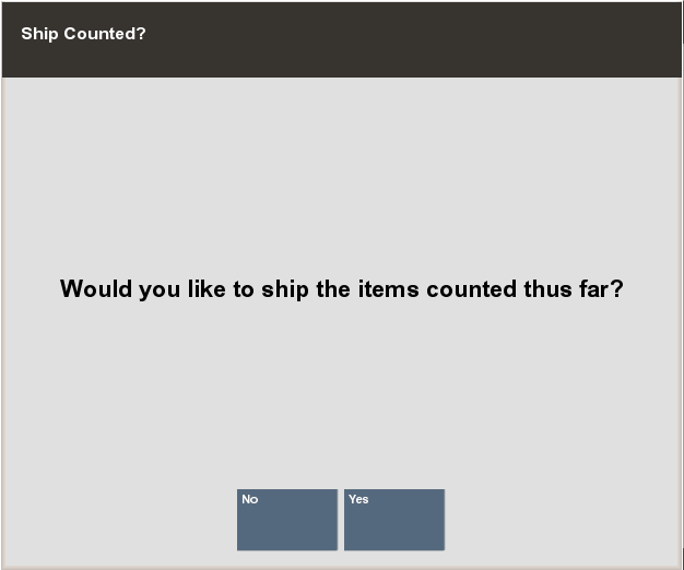 Ship Counted Items - Verification Prompt