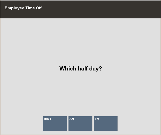 Half Day Time-Off Prompt