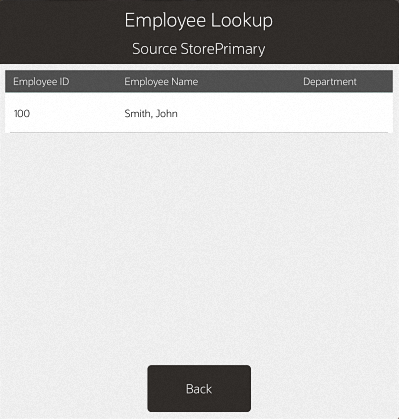 Employee Results List