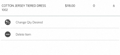 Gift Registry - Change Qty Desired