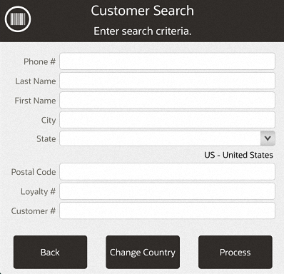 Mobile POS Customer Search