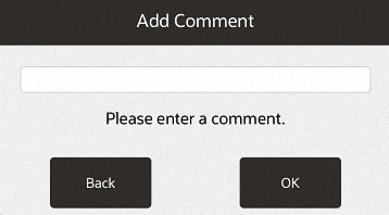 Mobile POS Serial Number Exchange Comment Prompt