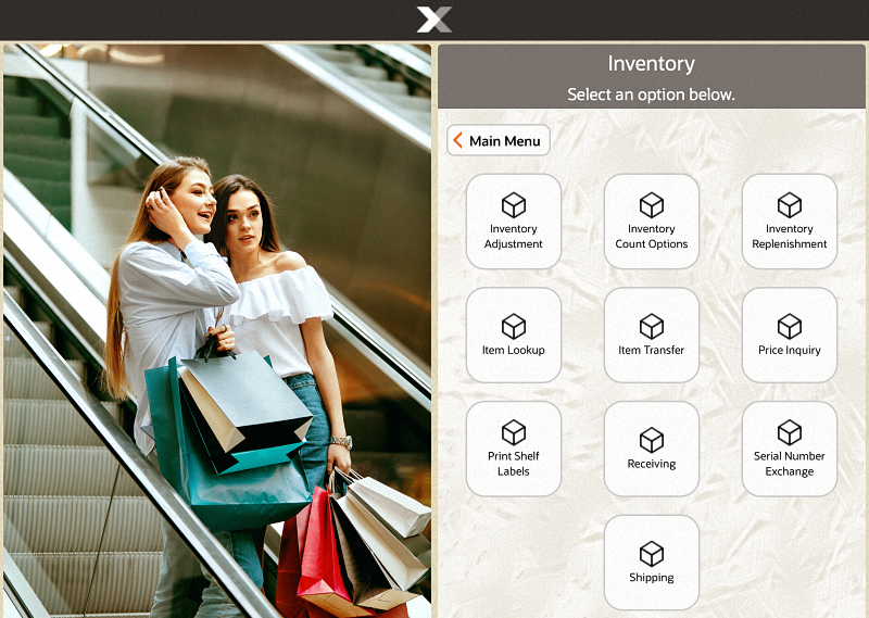 Mobile POS Inventory Menu