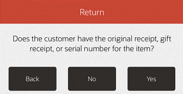 Mobile POS Original Receipt Prompt