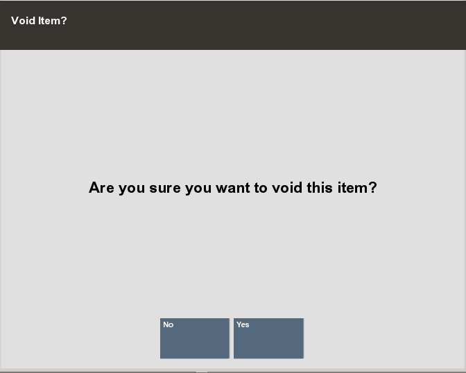 Confirm Void Prompt