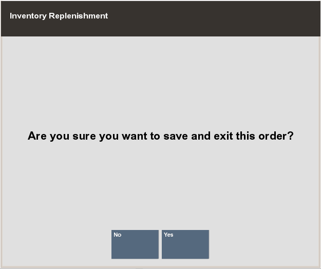 Save and Exit Prompt