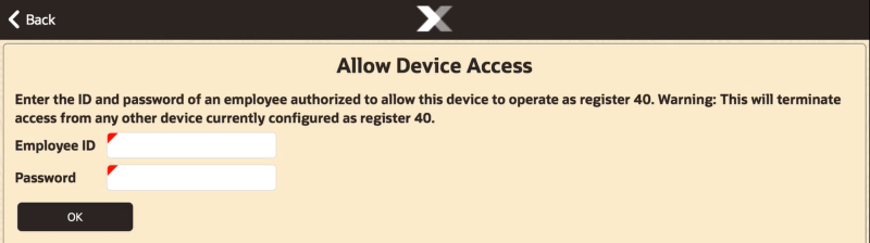 Allow Device Access