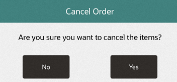 Cancel Order Confirm