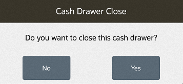 Cash Drawer Close Prompt