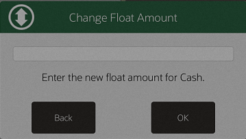 New Float Amount Prompt