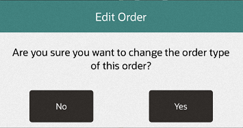 Change Order Type