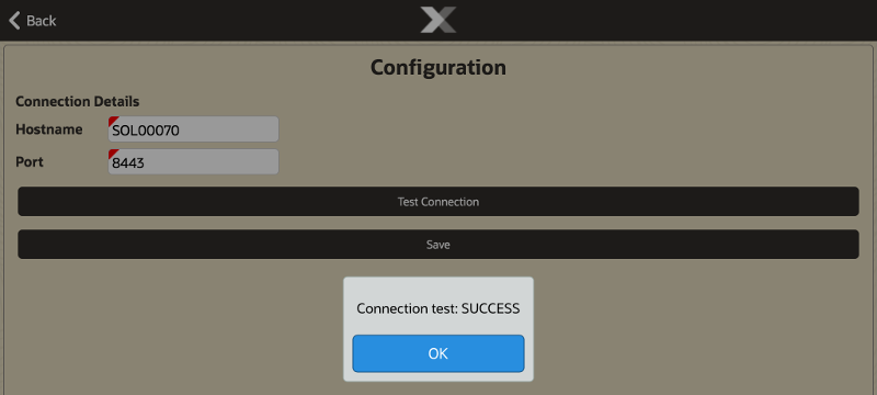 Connection Test Successful Prompt
