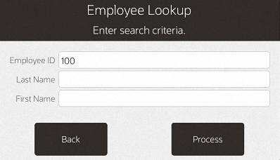 Employee Lookup Form