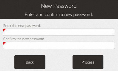 Prompt for New Employee Password and Confirmation