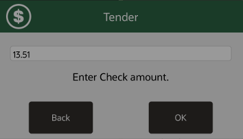 Check Amount Prompt
