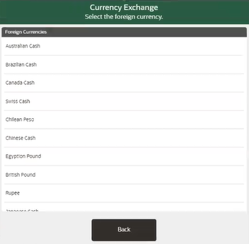 Foreign Currency Tender