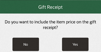 Item Price on Gift Receipt Prompt