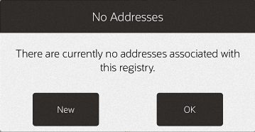 No Address Prompt