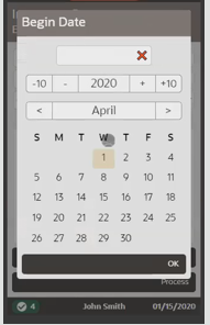 Mobile Handheld Date Picker