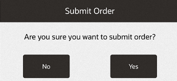 Submit Order Prompt