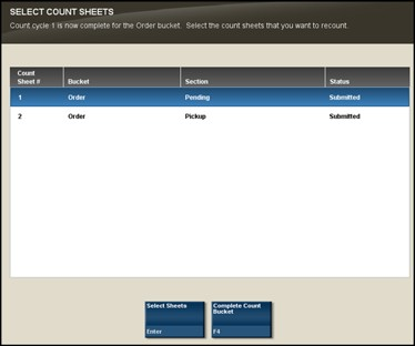 Manual Variance Processing - Recount Prompt