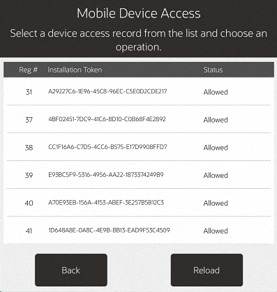 Mobile Tablet Mobile Device Access Screen