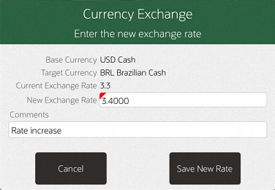 New Exchange Rate