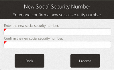 New Social Security Number