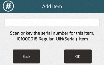 Mobile POS Serial Number Prompt