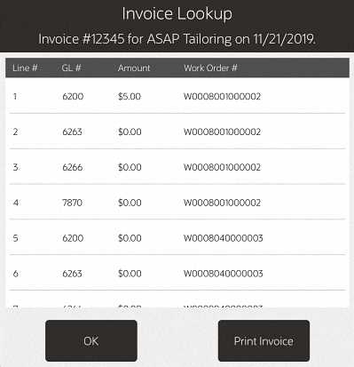 Invoice Line Detail