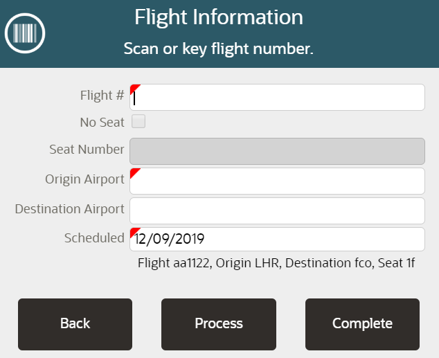 Second Flight Information Prompt