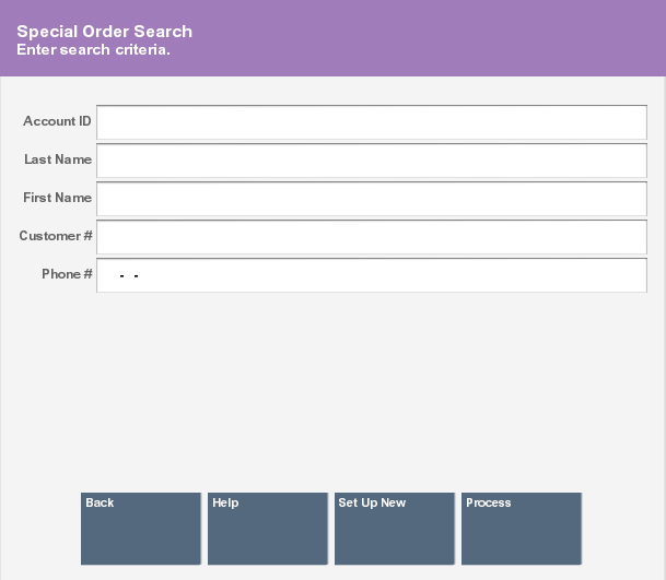 Special Order Search