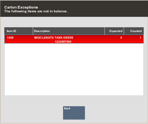 Exception List