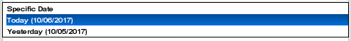 List of Relative Dates