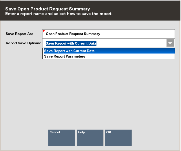 Open Product Request Summary