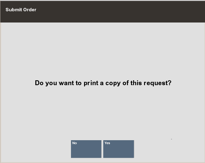 Print Copy of Request Prompt