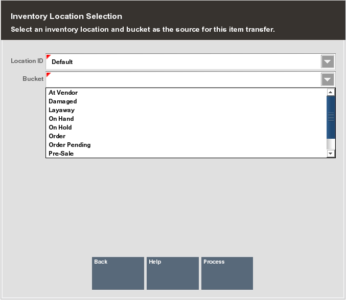 Source Location and Bucket Prompt