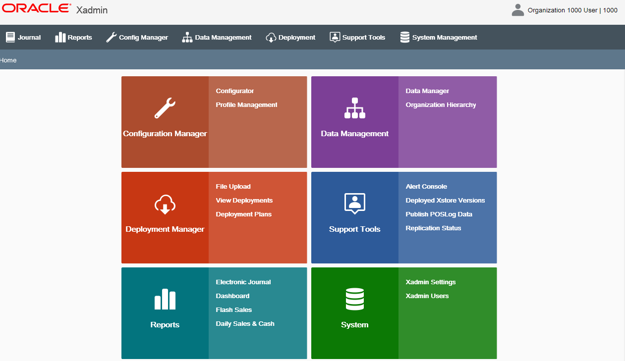 Xstore Office Home Page