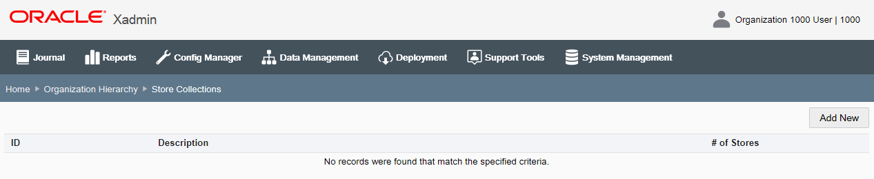 Store Collections page